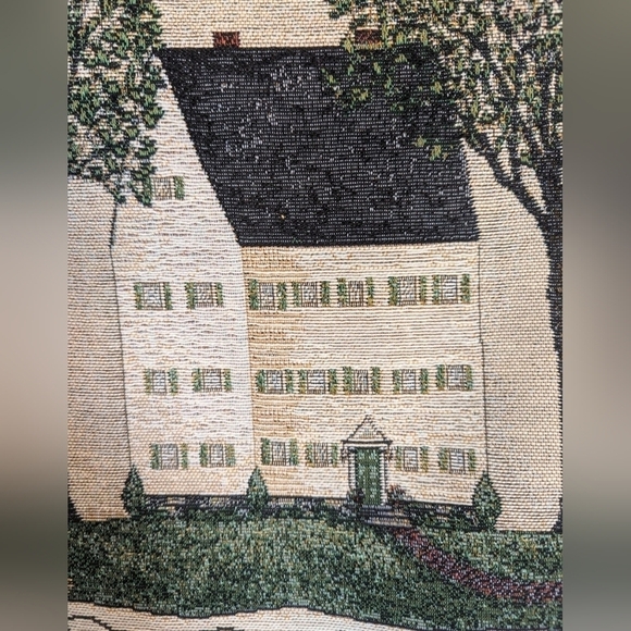 Wall hanging tapestry WE MAKE YOU KINDLY WELCOME Saltbox house - Picture 4 of 5